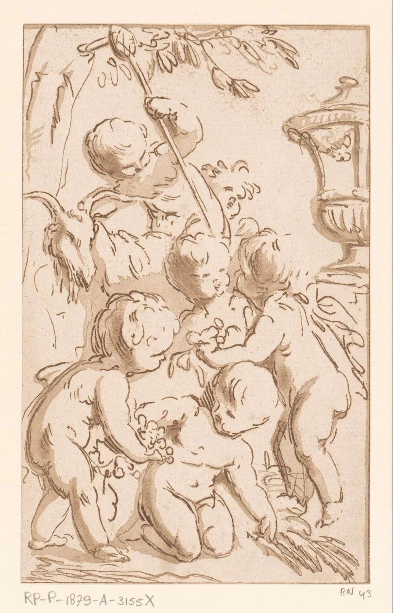 Jean - Baptiste Wicar, Baccanale di amorini, Rijks Museum, Amsterdam
